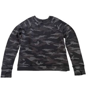 Athleta Girl Camo Cozy Cross Your Fingers Sweatshirt Size L/12